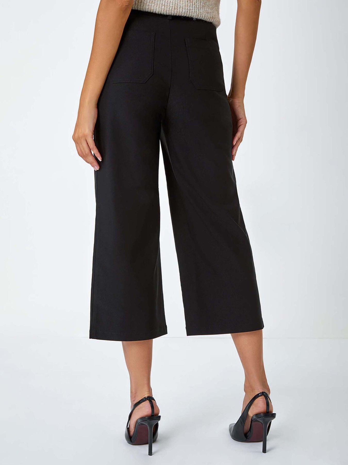 roman-cropped-stretch-culotte-blackstillFront