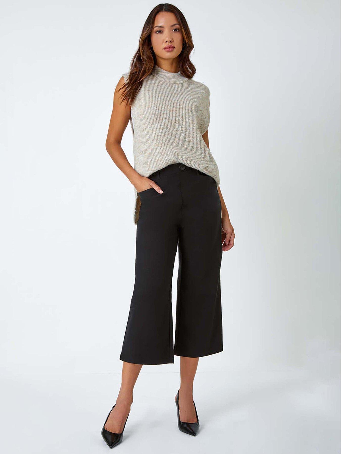 roman-cropped-stretch-culotte-blackoutfit