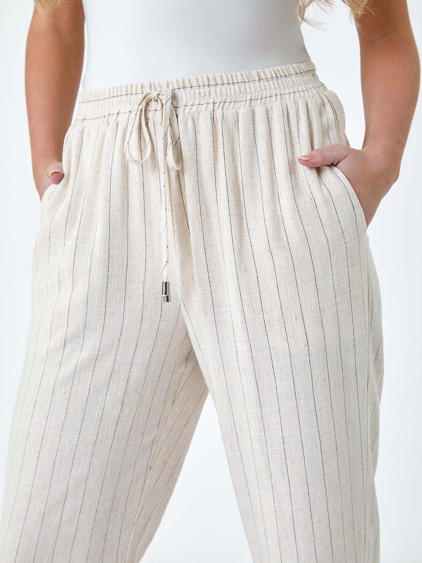 roman-petite-linen-blend-stripe-trousersdetail