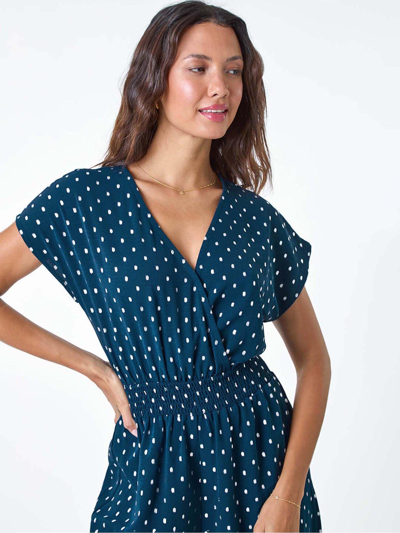 Image 4 of 5 of Roman Metallic Foil Print Jumpsuit