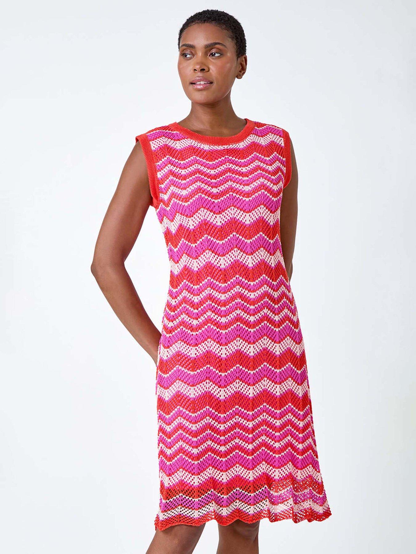 roman-zig-zag-print-knitted-shift-dressfront