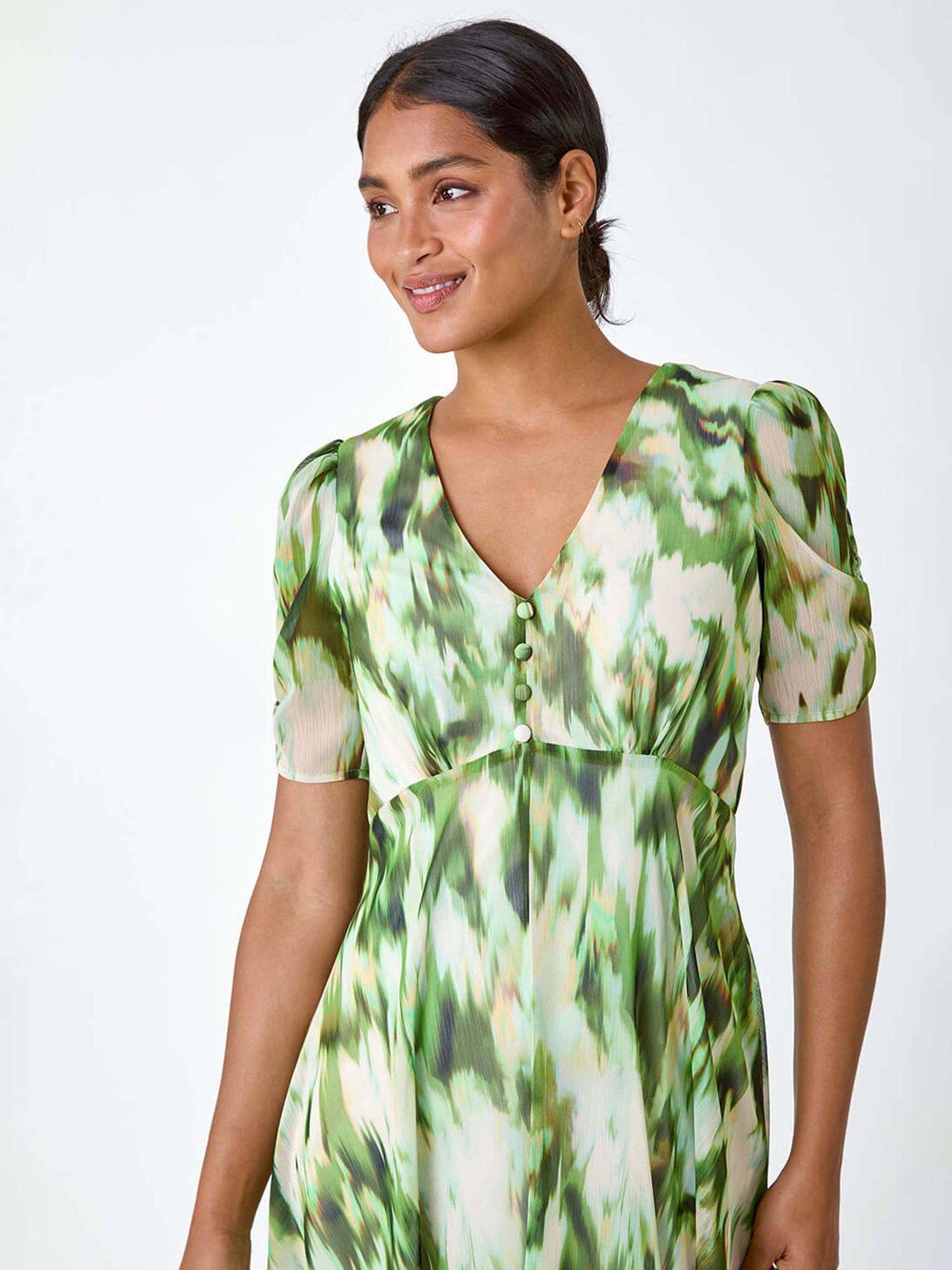roman-abstract-chiffon-hanky-hem-asymmetric-dressoutfit