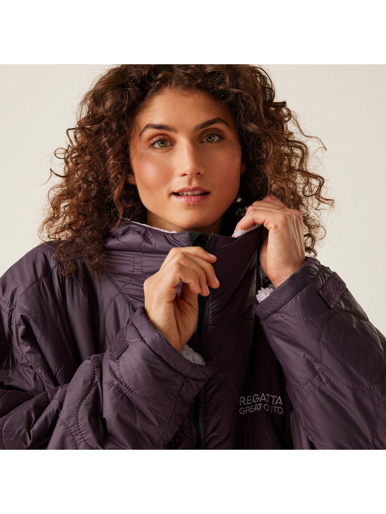Image 3 of 6 of Regatta Waterproof Quilted Changing Robe - Deep Plum