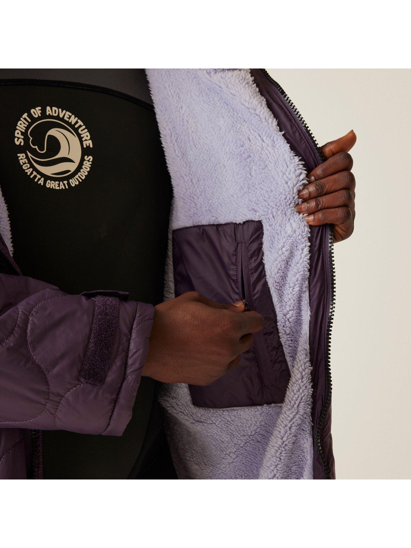 Image 4 of 6 of Regatta Waterproof Quilted Changing Robe - Deep Plum