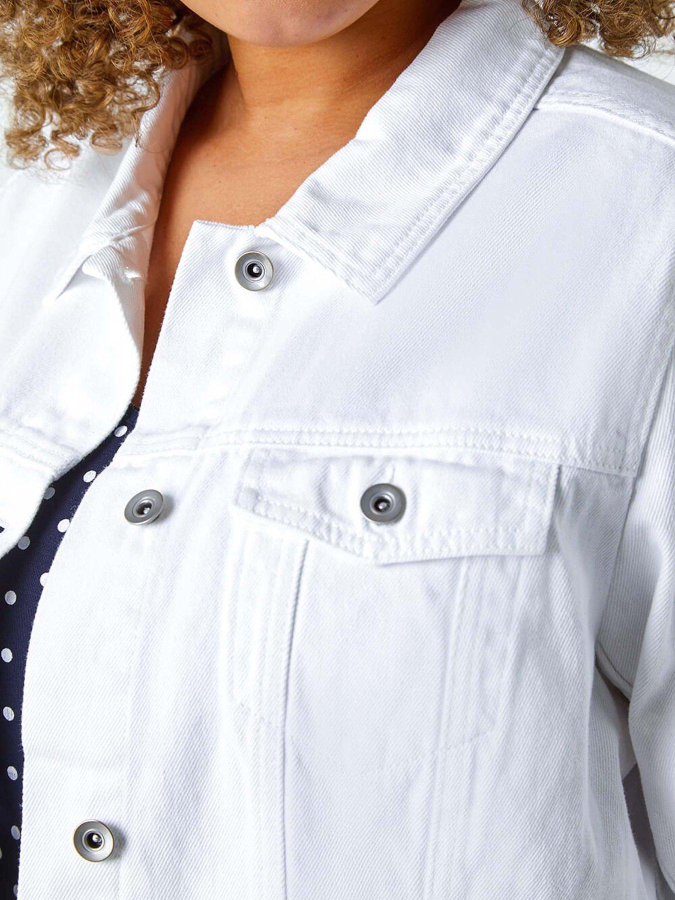 Image 5 of 5 of Roman Curve Mid Wash Denim Jacket