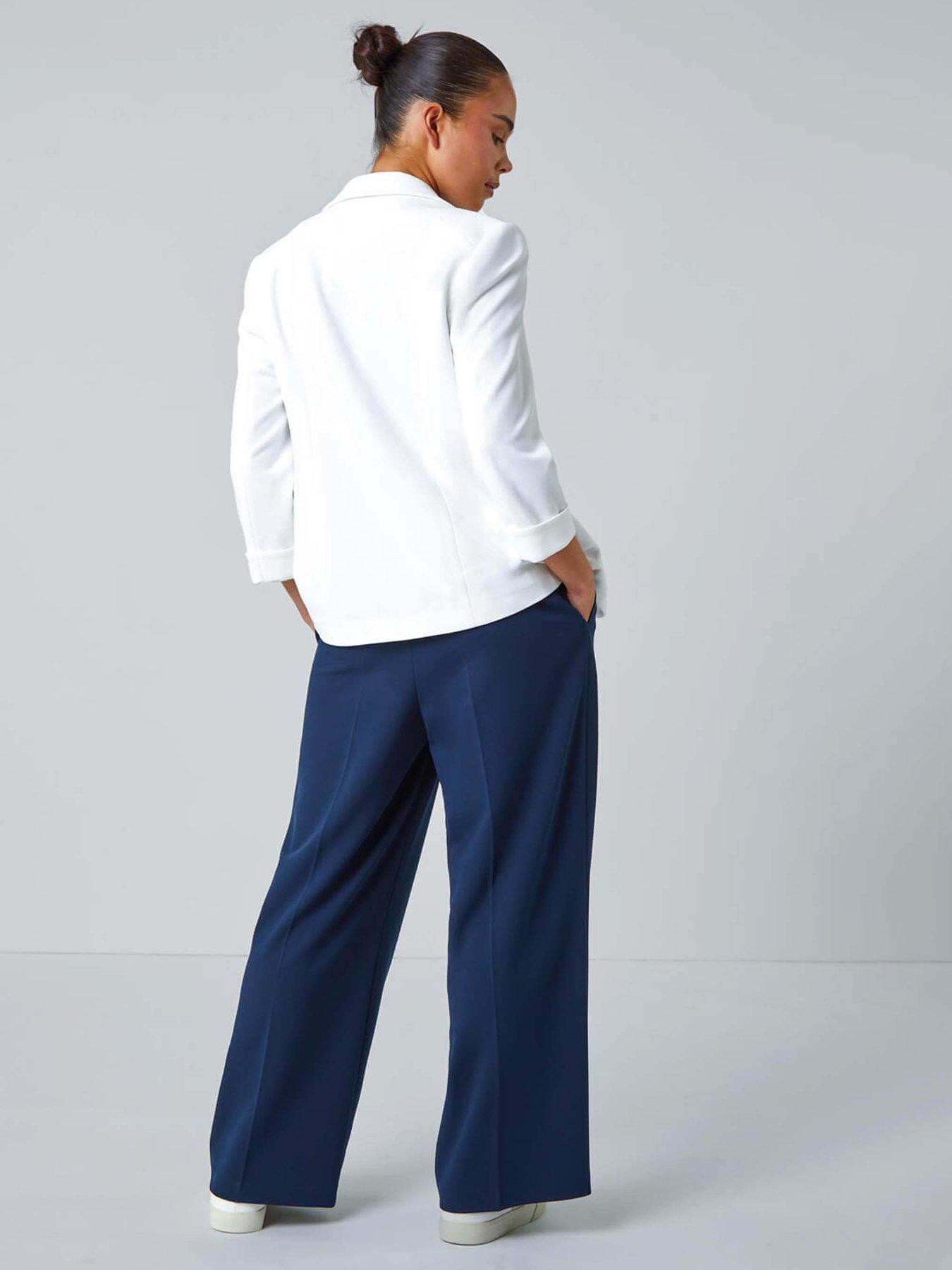 roman-petite-classic-stretch-blazer-whitestillFront