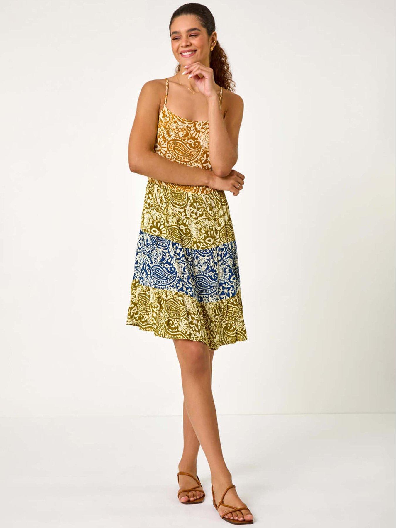 roman-patchwork-paisley-print-tiered-dressback