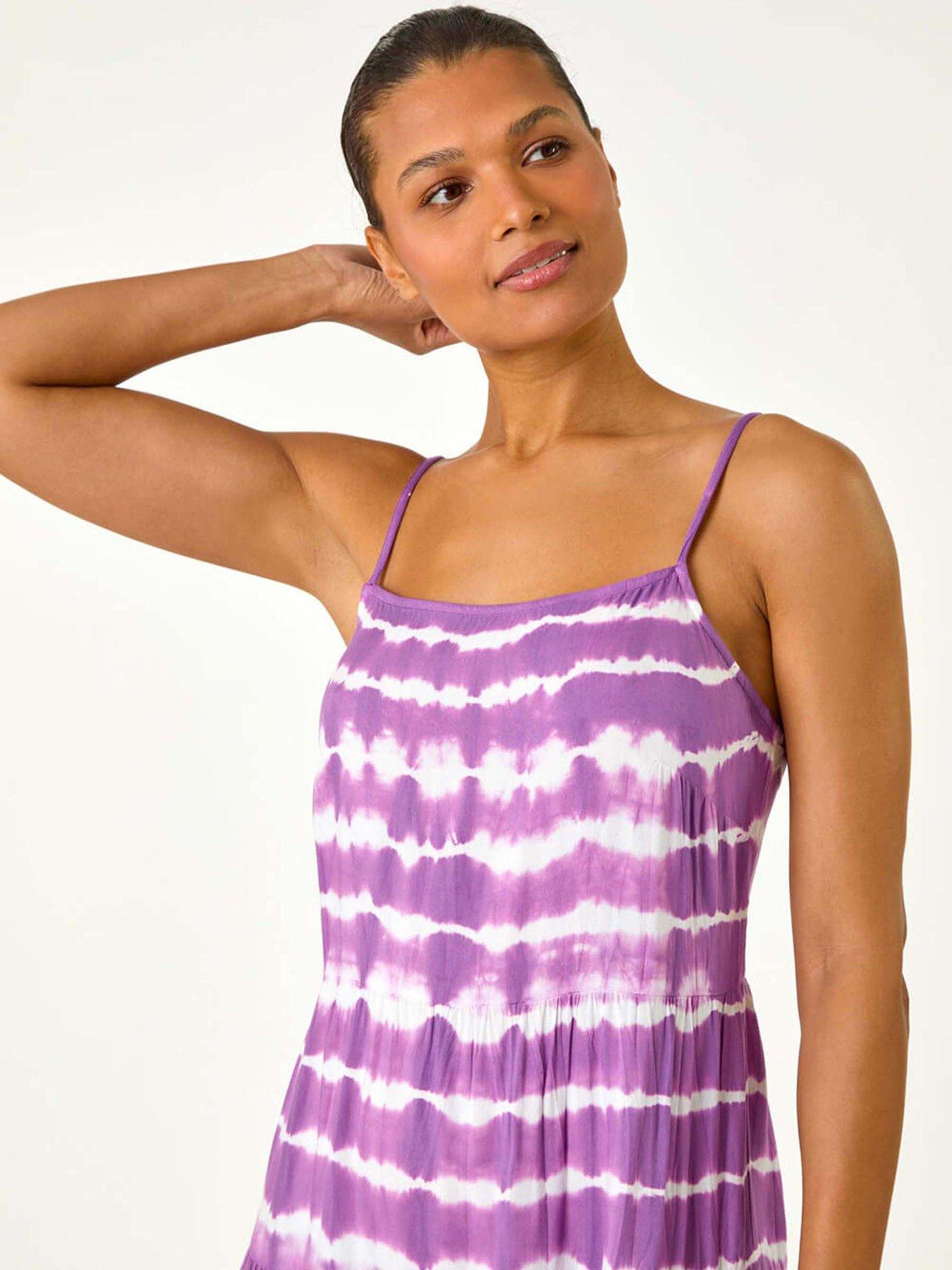roman-tie-dye-print-tiered-dressoutfit