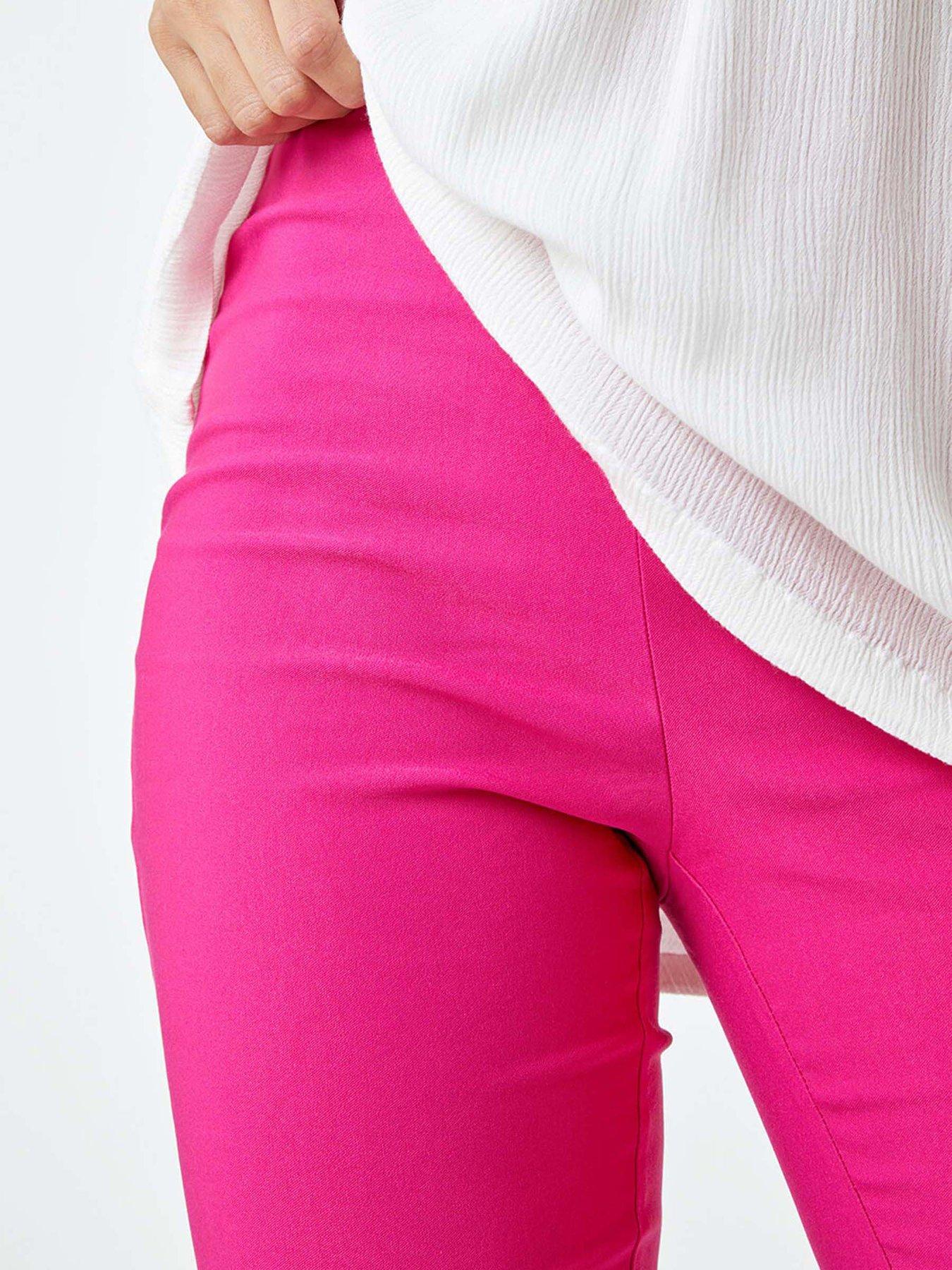 Image 5 of 5 of Roman Cropped Stretch Trouser - Pink