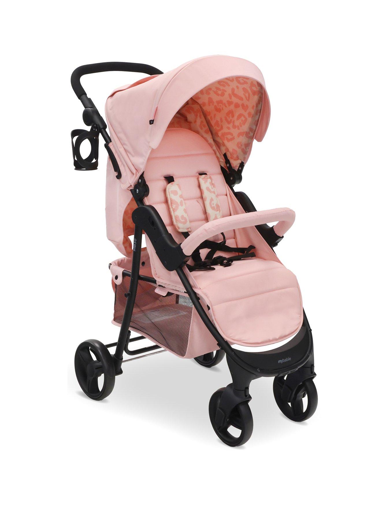 Image of My Babiie MB30 Plus Pushchair - Pink Leopard