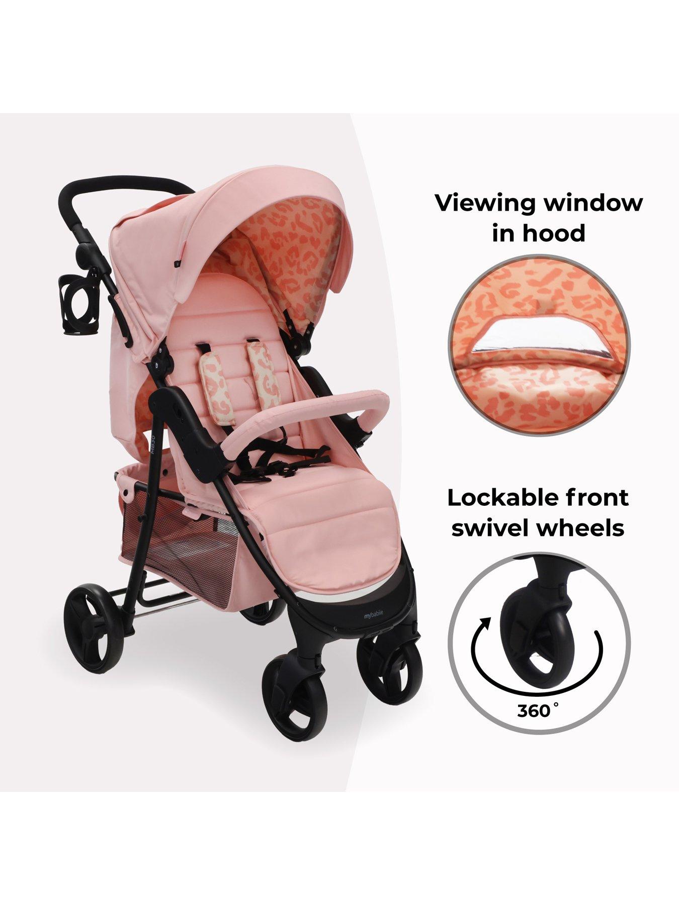 Image 2 of 5 of My Babiie MB30 Plus Pushchair - Pink Leopard