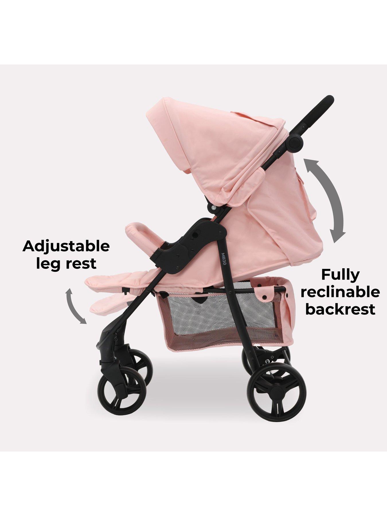 Image 3 of 5 of My Babiie MB30 Plus Pushchair - Pink Leopard