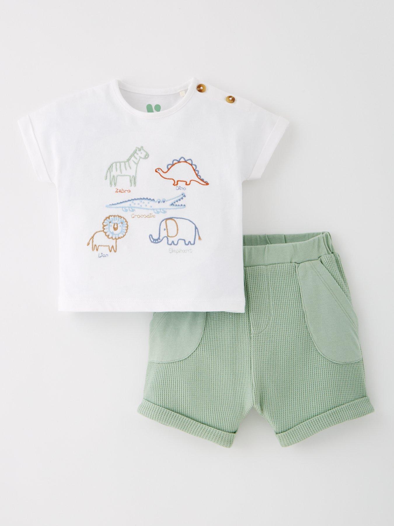 Image of Mini V by Very Safari T-Shirt and Short Set - Multi