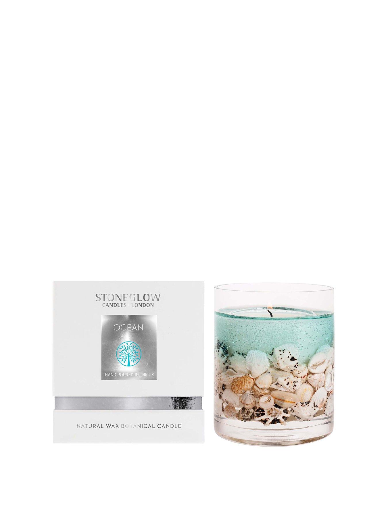 Image 2 of 2 of Stoneglow Natures Gift Natural Wax Gel Ocean Candle