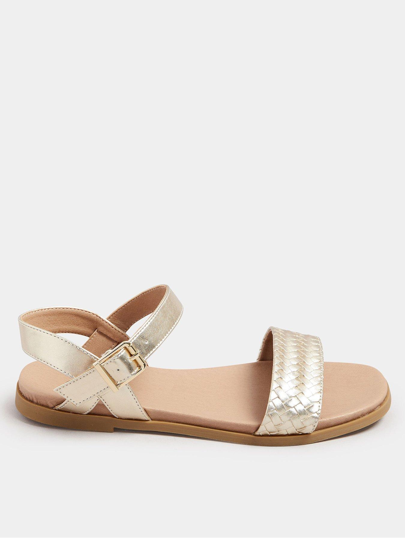 undefined Extra Wide Fit Two Part Woven Sandal
