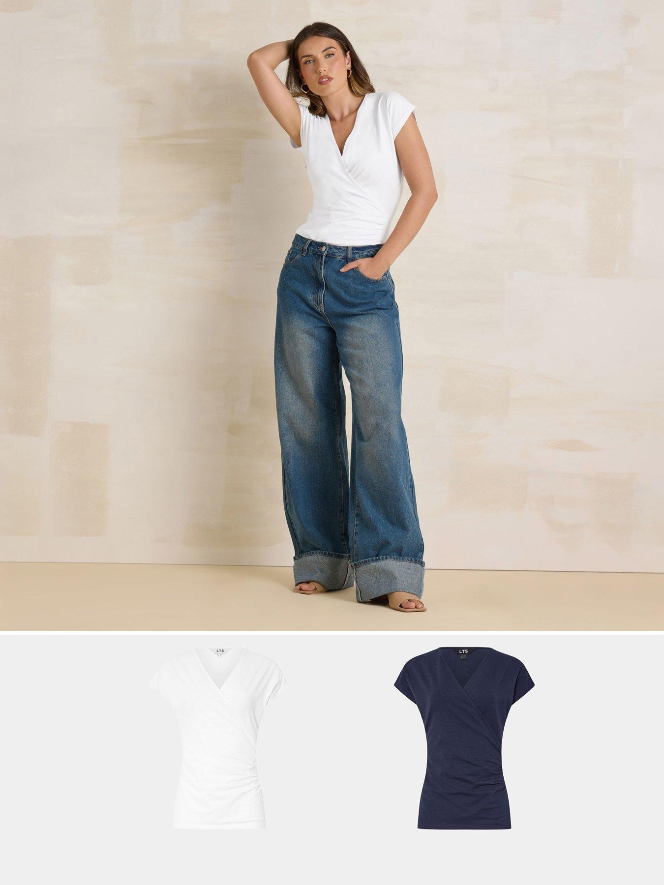 Image of Long Tall Sally Tall 2 Pack Wrap Top
