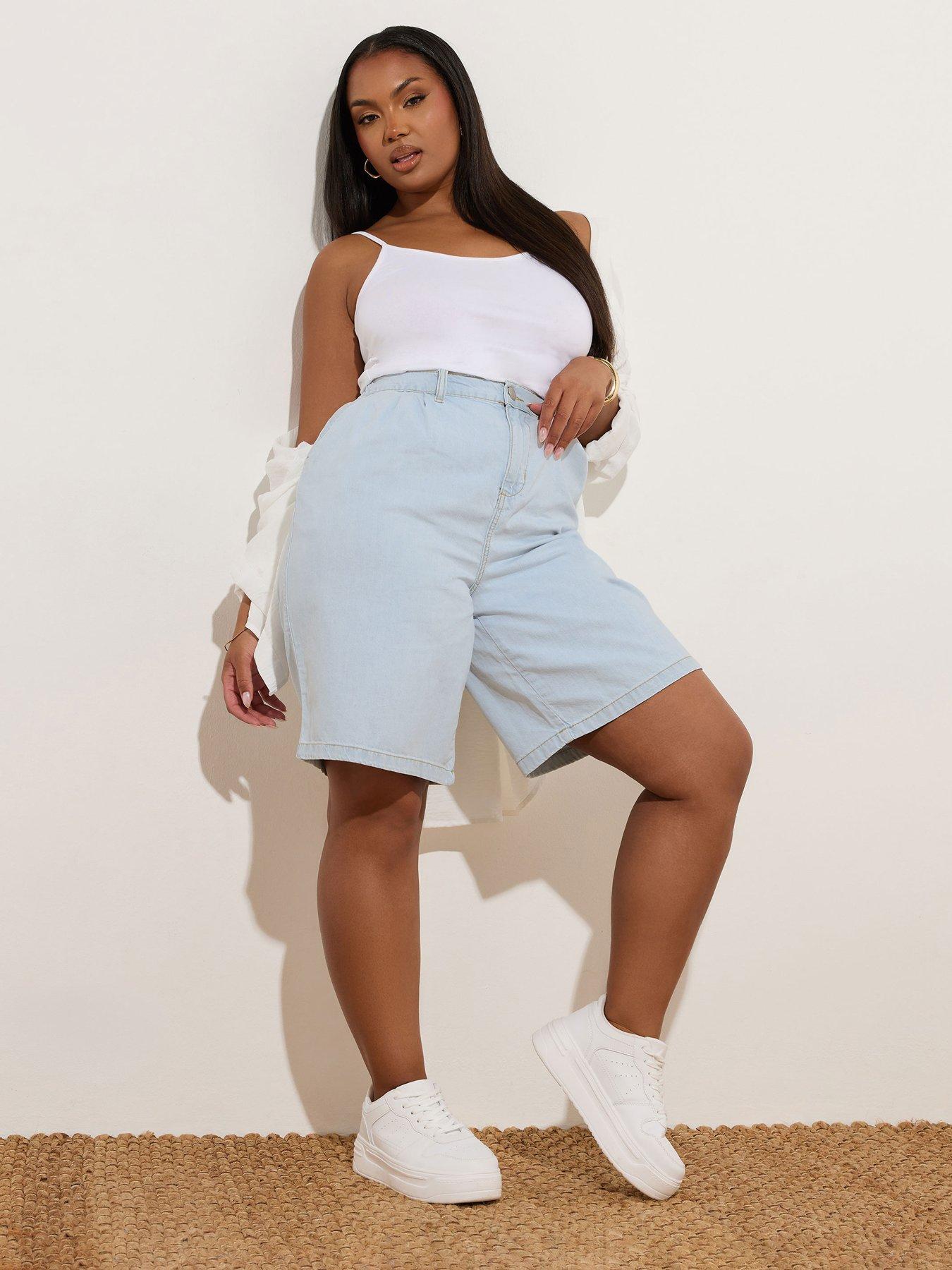 yours-curve-bermuda-denim-short-blueback
