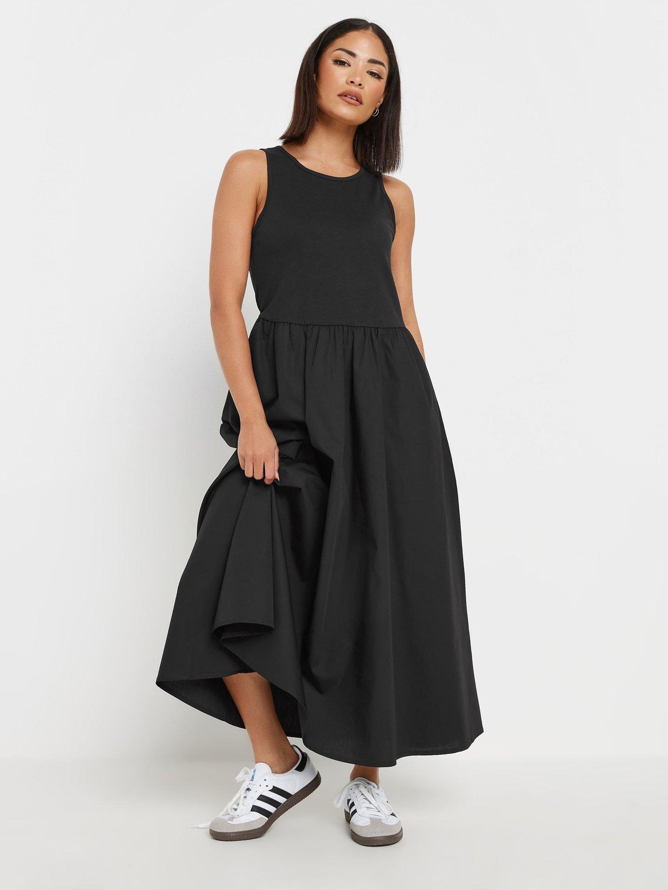 Image of PixieGirl Petite Sleeveless Poplin Skater Dress