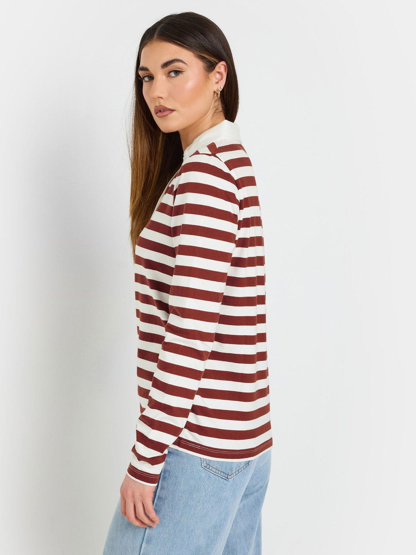 long-tall-sally-tall-stripe-half-placket-polo-tee-brownstillFront