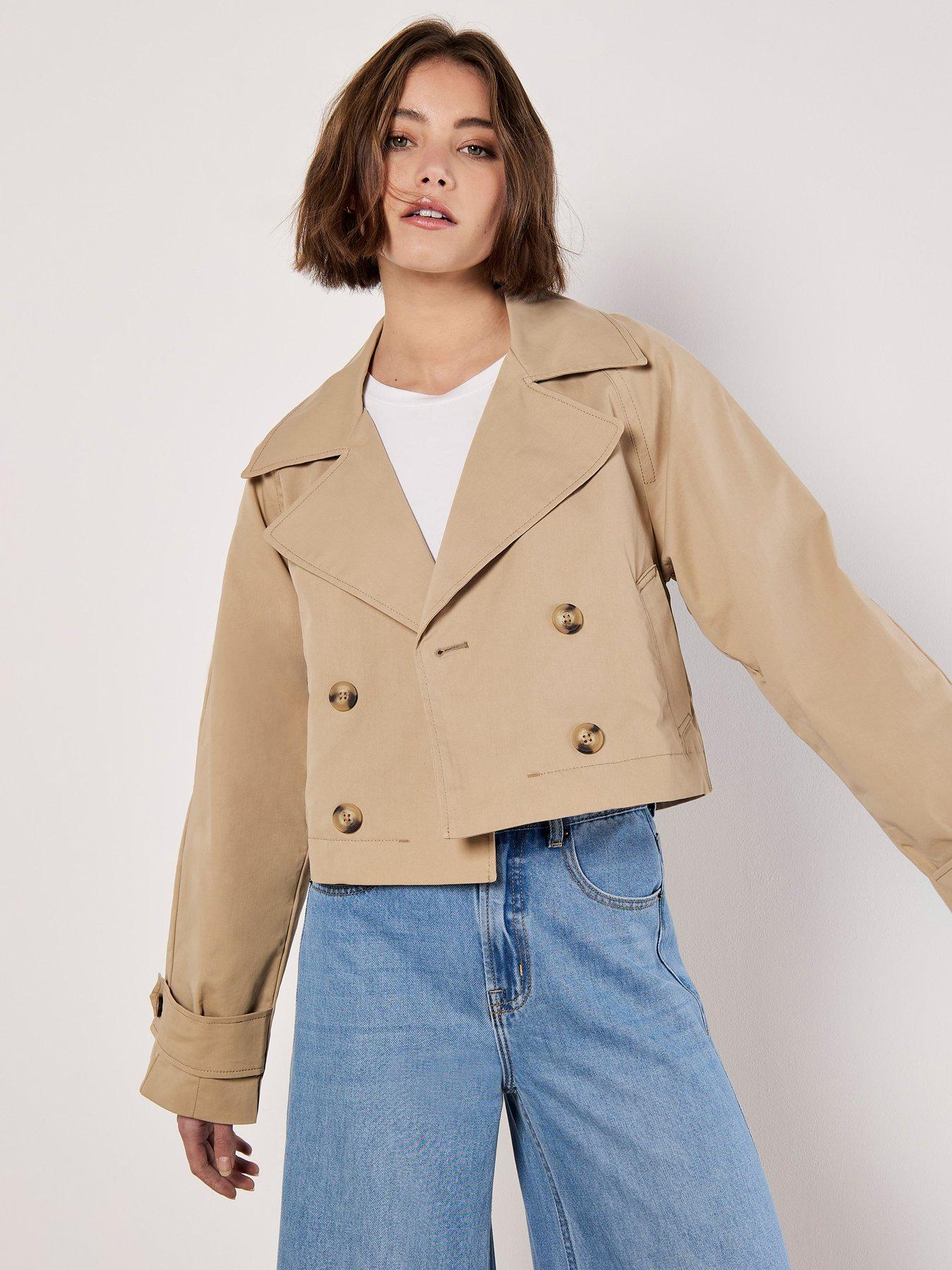 apricot-cropped-trench-coat-stone