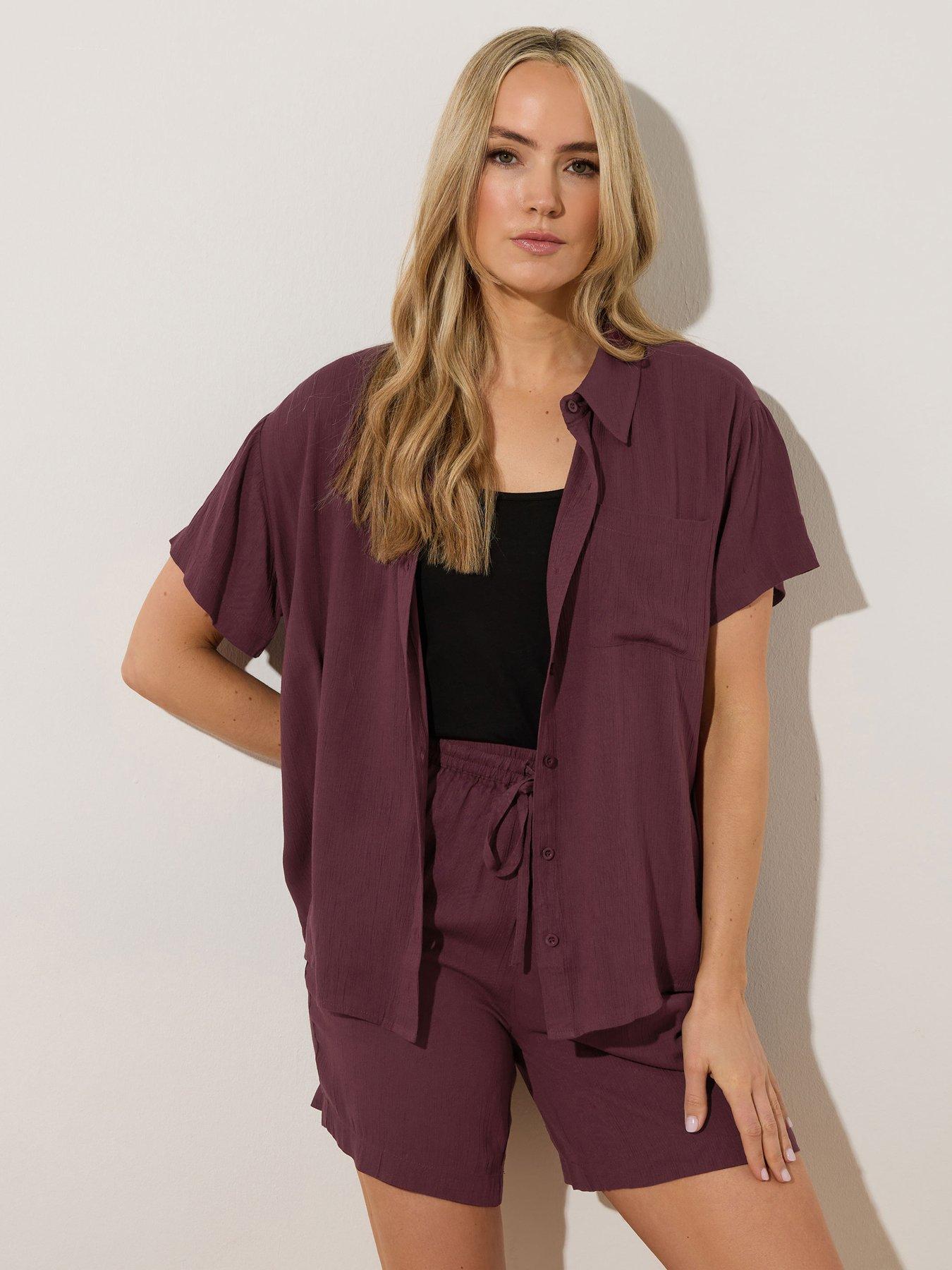 long-tall-sally-tall-crinkle-short-sleeve-shirt-purple