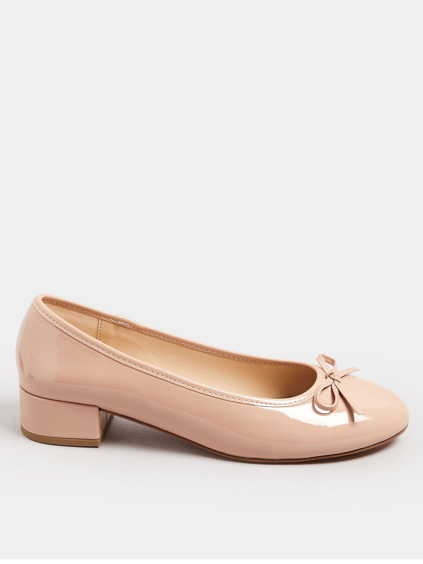 Image of Long Tall Sally Heeled Ballet Patent Pumps