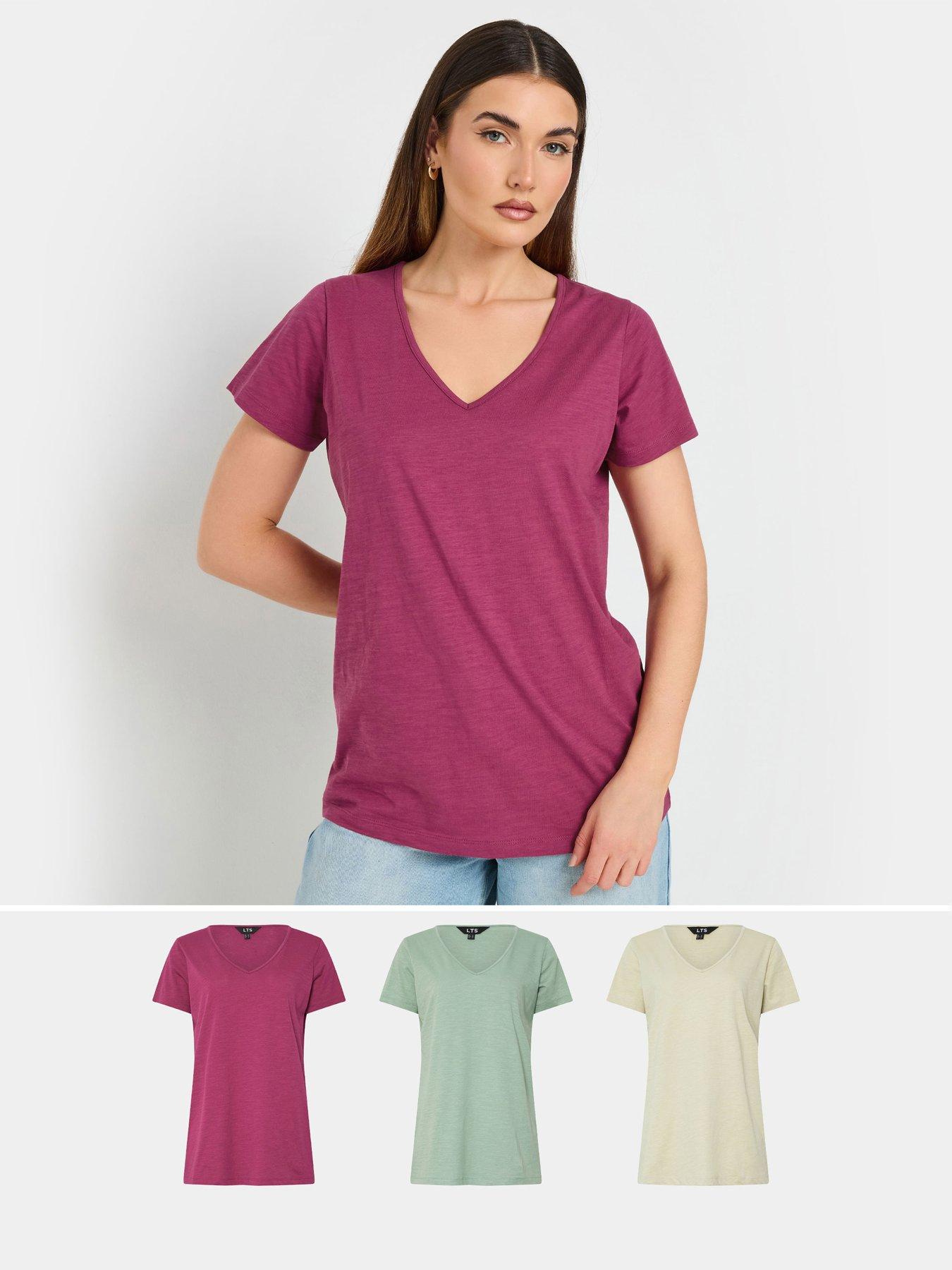 long-tall-sally-3-pack-v-neck-t-shirt-green