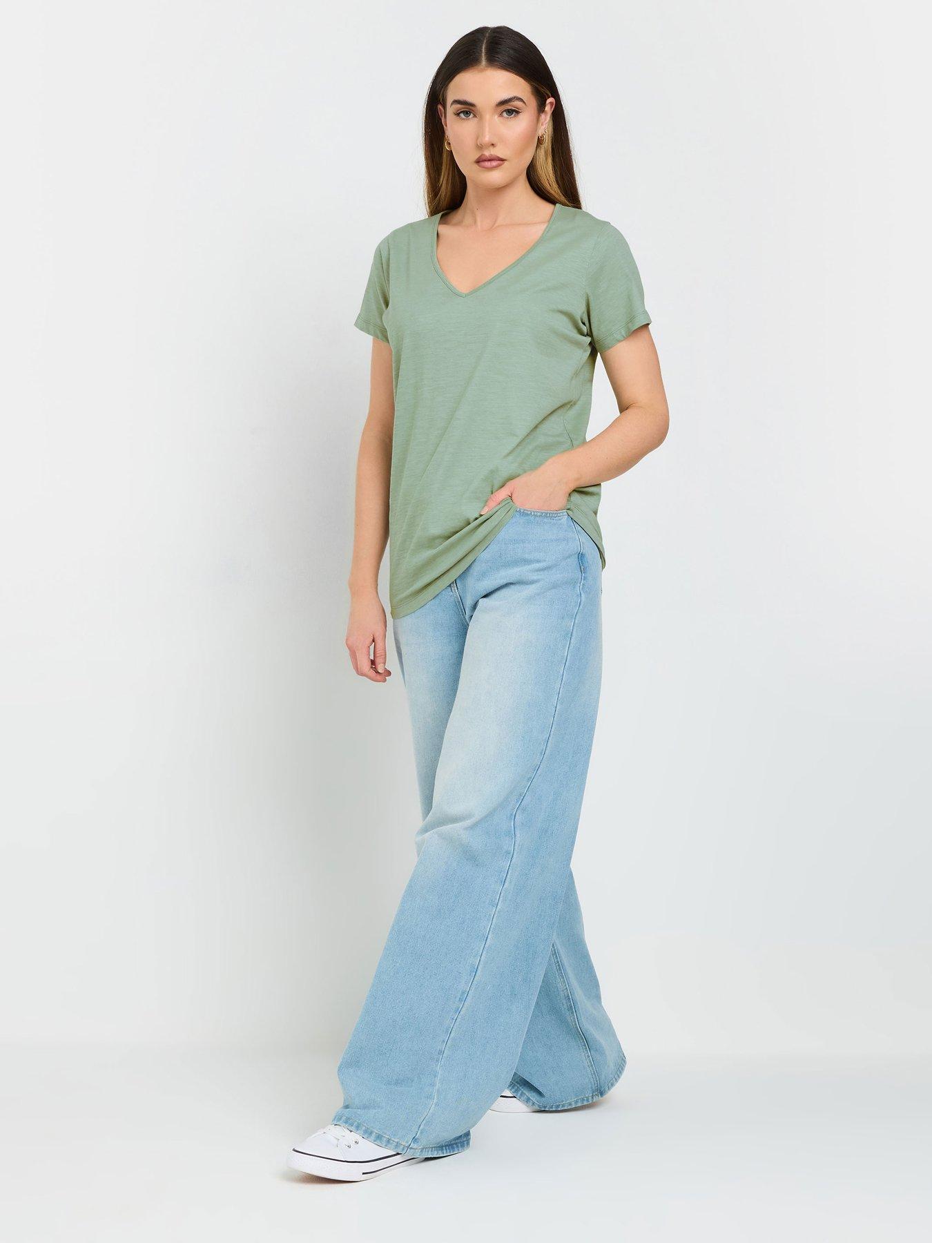 long-tall-sally-3-pack-v-neck-t-shirt-greenback