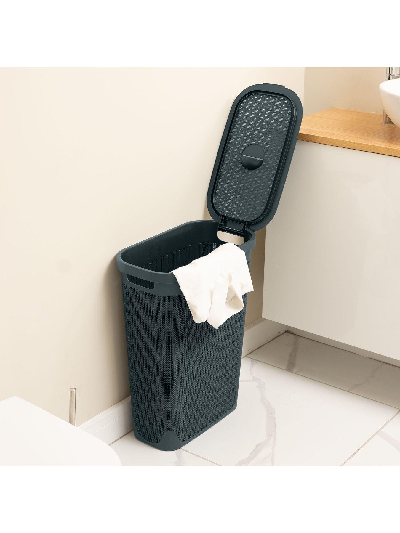 addis-hessian-effect-40-litre-slim-laundry-hamperstillFront
