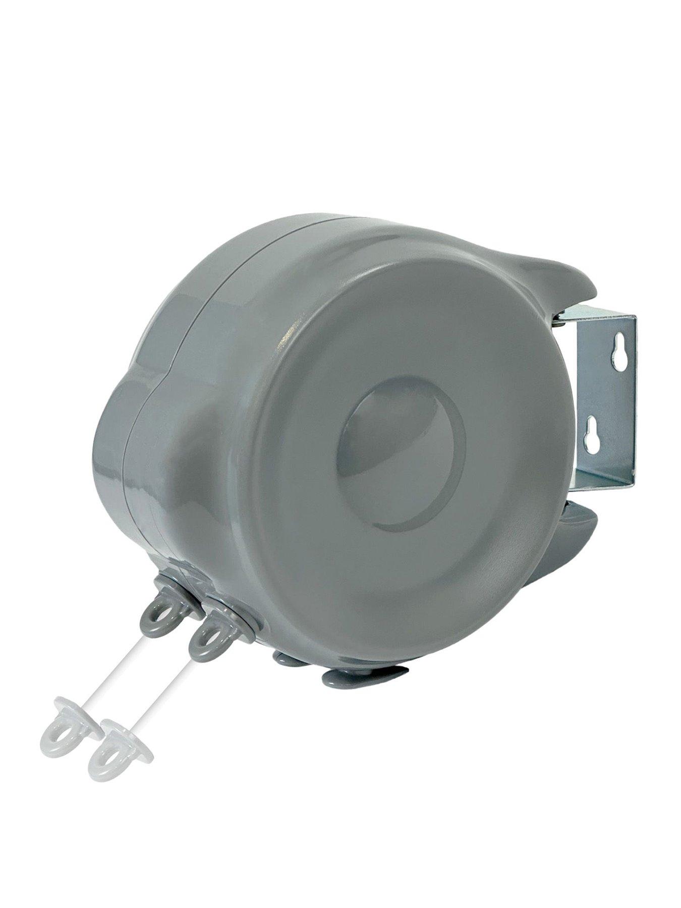 Addis Dual Line 30m Retractable Clothes Washing Line Wall Mounted