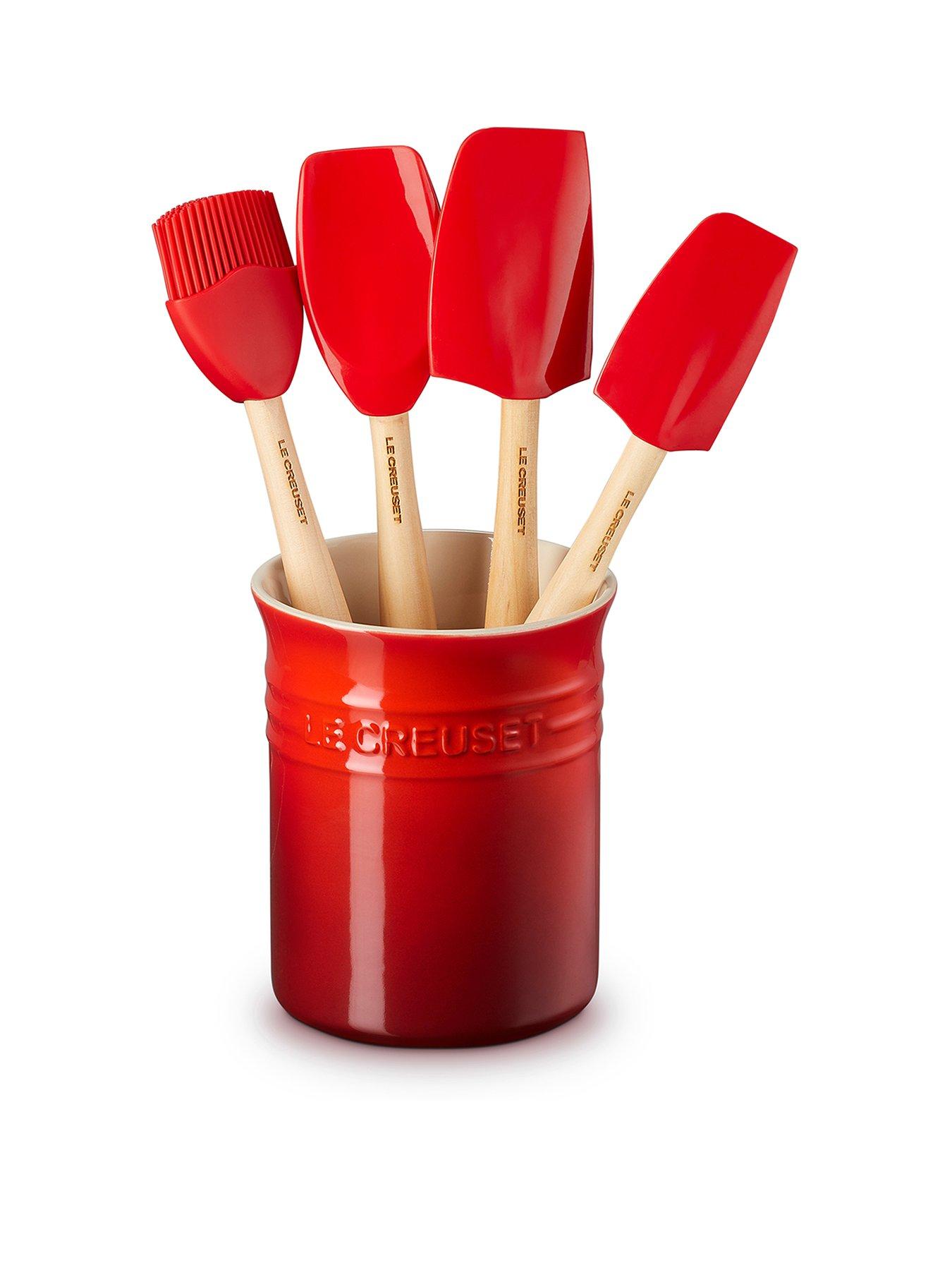 Image 2 of 4 of Le Creuset Utensil Jar With 4 X Craft Tools