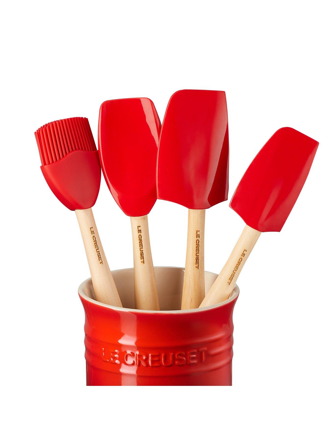 Image 3 of 4 of Le Creuset Utensil Jar With 4 X Craft Tools