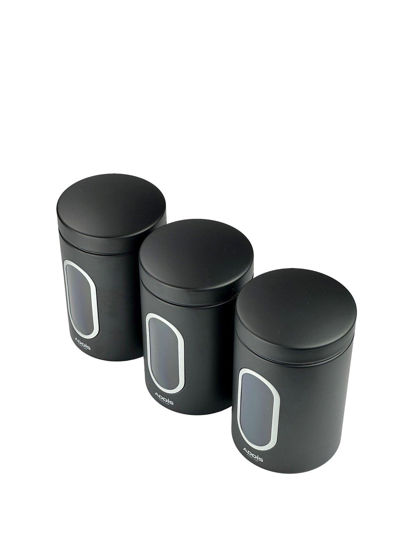 addis-black-canister-with-window-3-pack