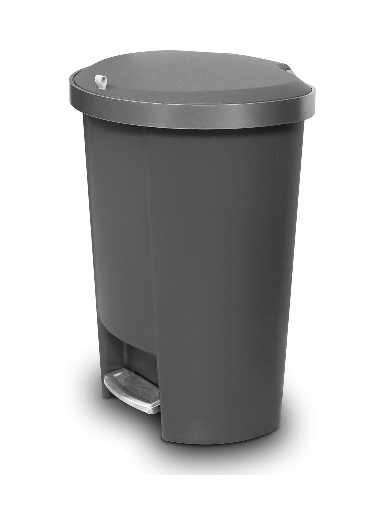 addis-mode-50ltr-semi-d-shape-plastic-pedal-bin-grey