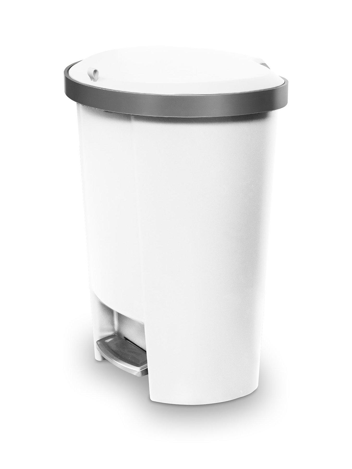 addis-mode-50ltr-semi-d-shape-pedal-bin-white