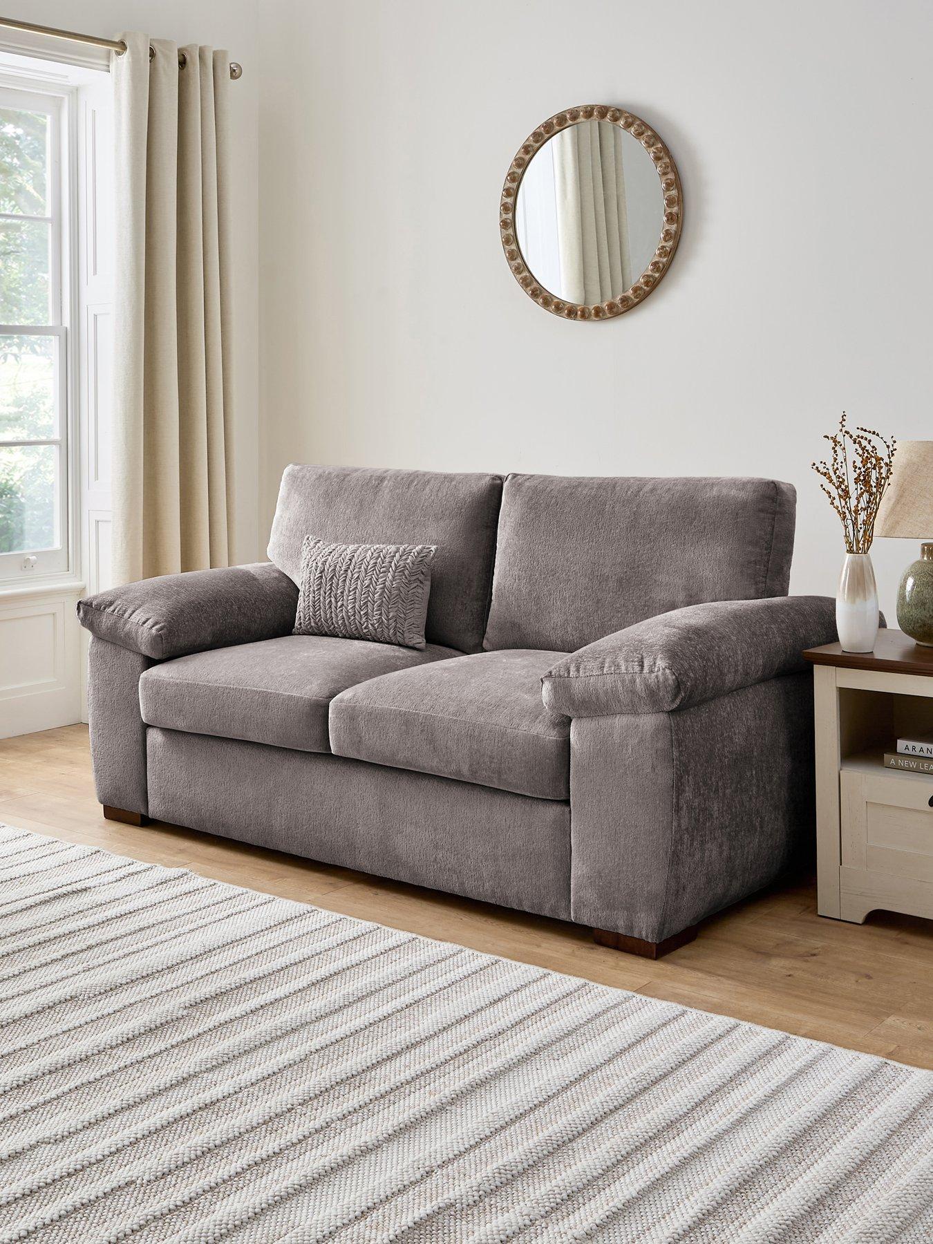 The Very Collection Salerno Standard 2 Seater Fabric Sofa - Grey - FSC® Certified