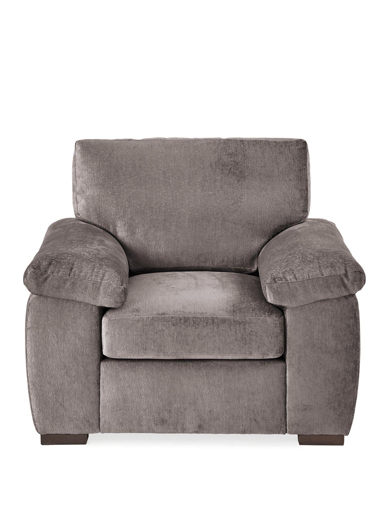 Image 2 of 7 of Very Home Salerno Fabric&nbsp;Armchair&nbsp;- Grey - FSC&reg; Certified