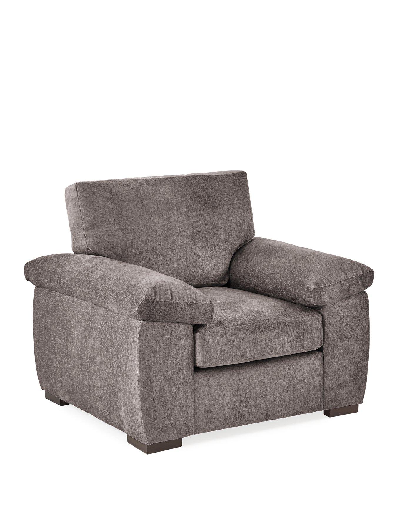 Image 3 of 7 of Very Home Salerno Fabric&nbsp;Armchair&nbsp;- Grey - FSC&reg; Certified
