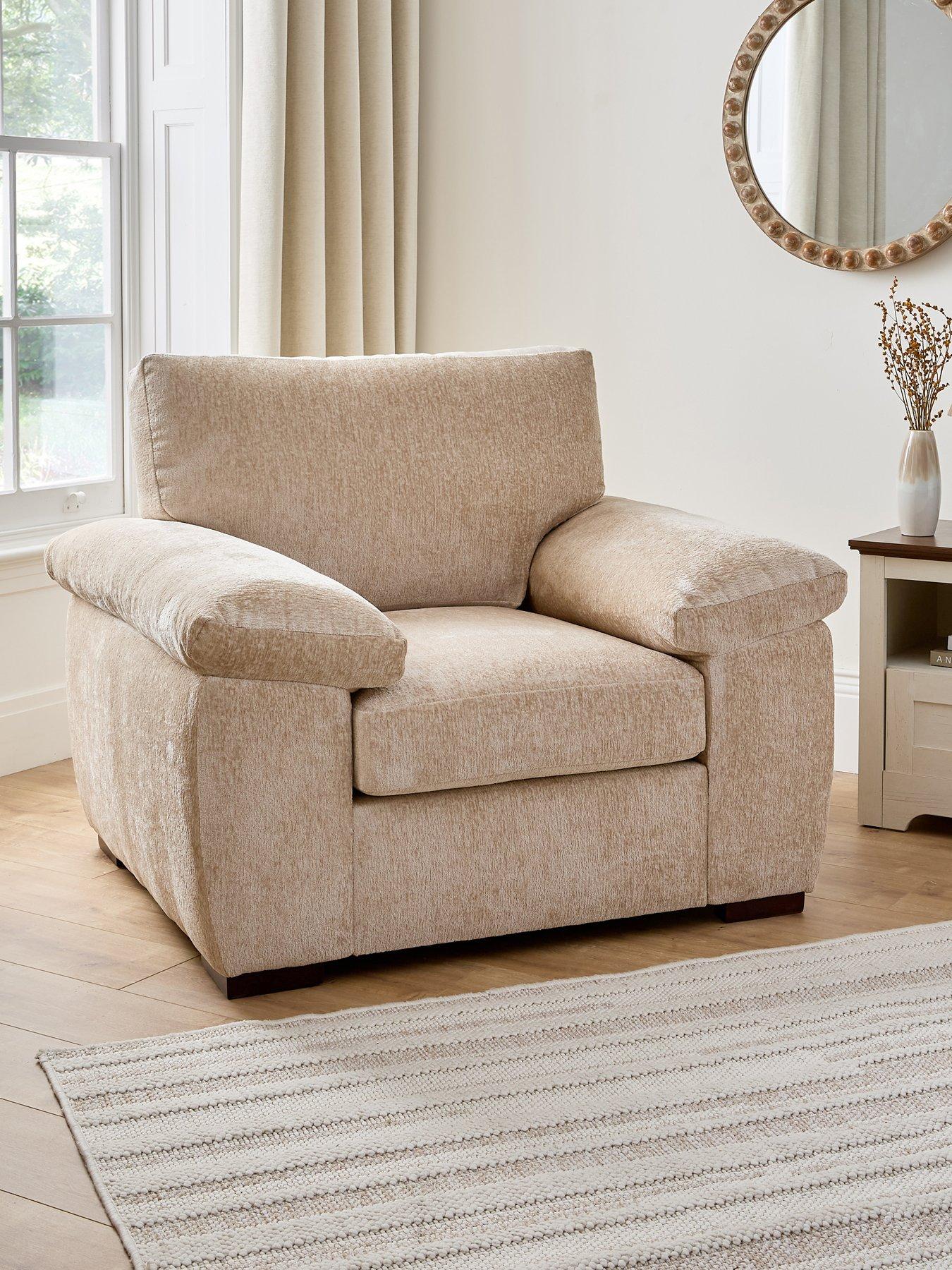 The Very Collection Salerno Fabric Armchair - Natural - FSC® Certified