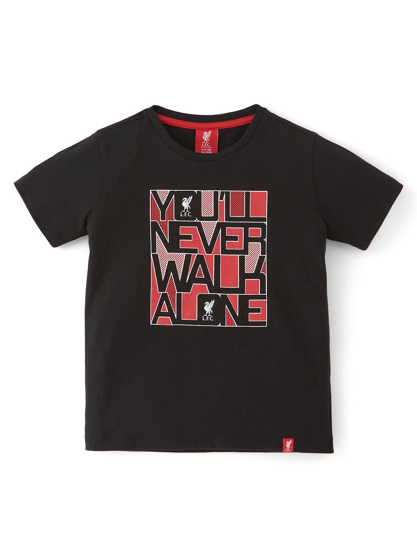 Liverpool FC Liverpool FC Junior Short Sleeve YNWA T-shirt - Black