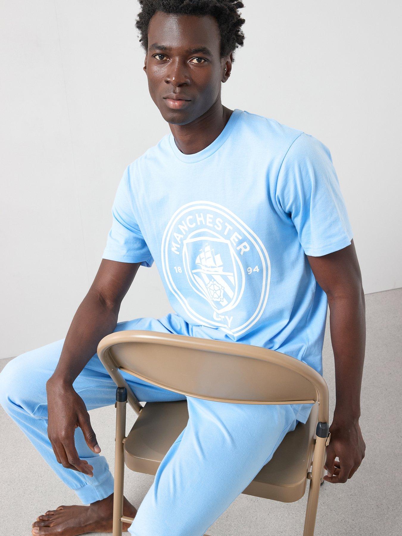 Manchester City Manchester City FC Short Sleeve Pyjama Set - Blue