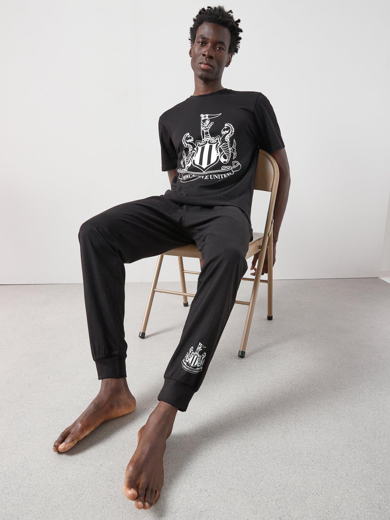 Image 1 of 5 of Newcastle FC Newcastle Utd FC Short Sleeve Pyjama Set - Black