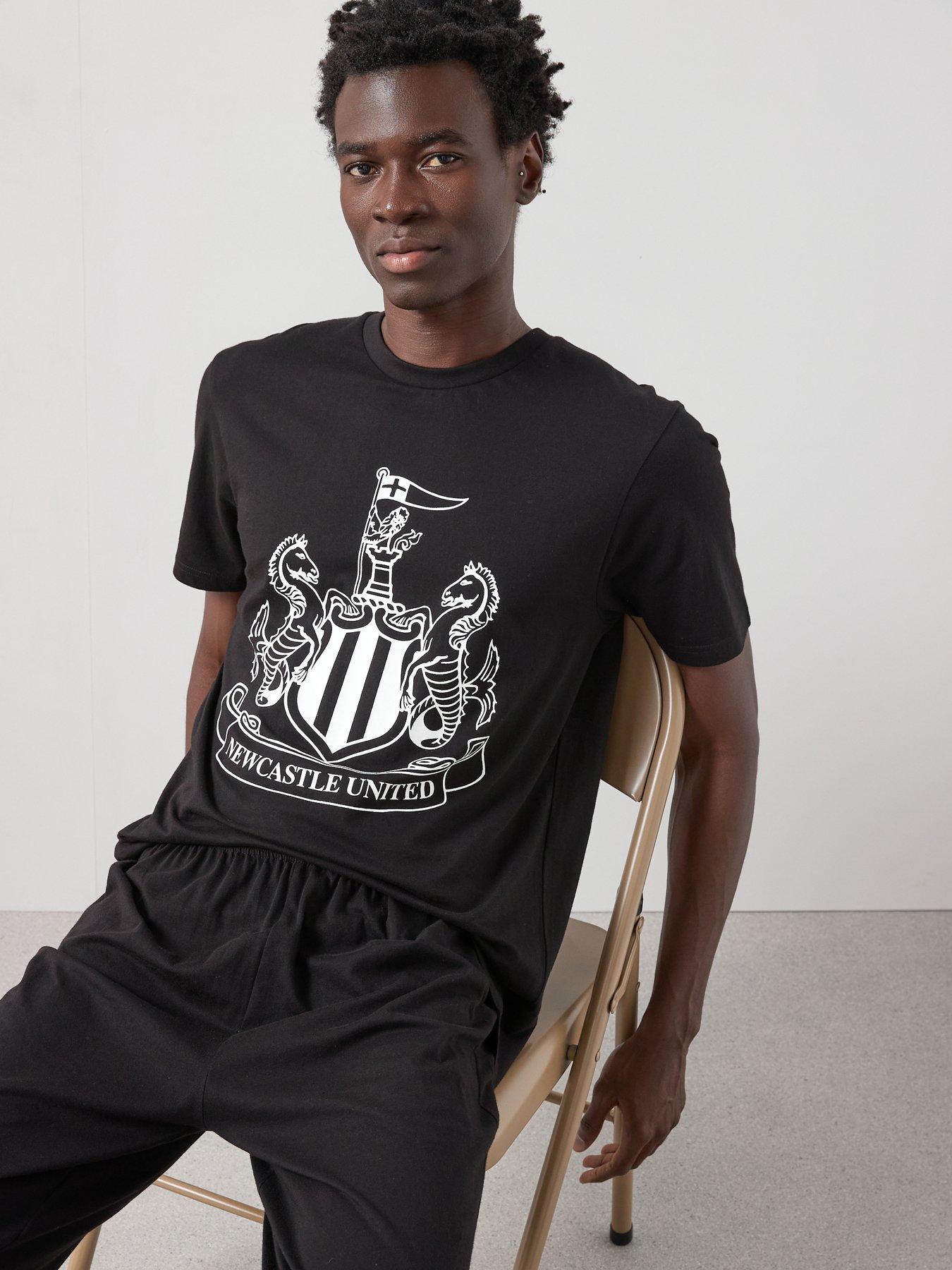 Image 4 of 5 of Newcastle FC Newcastle Utd FC Short Sleeve Pyjama Set - Black