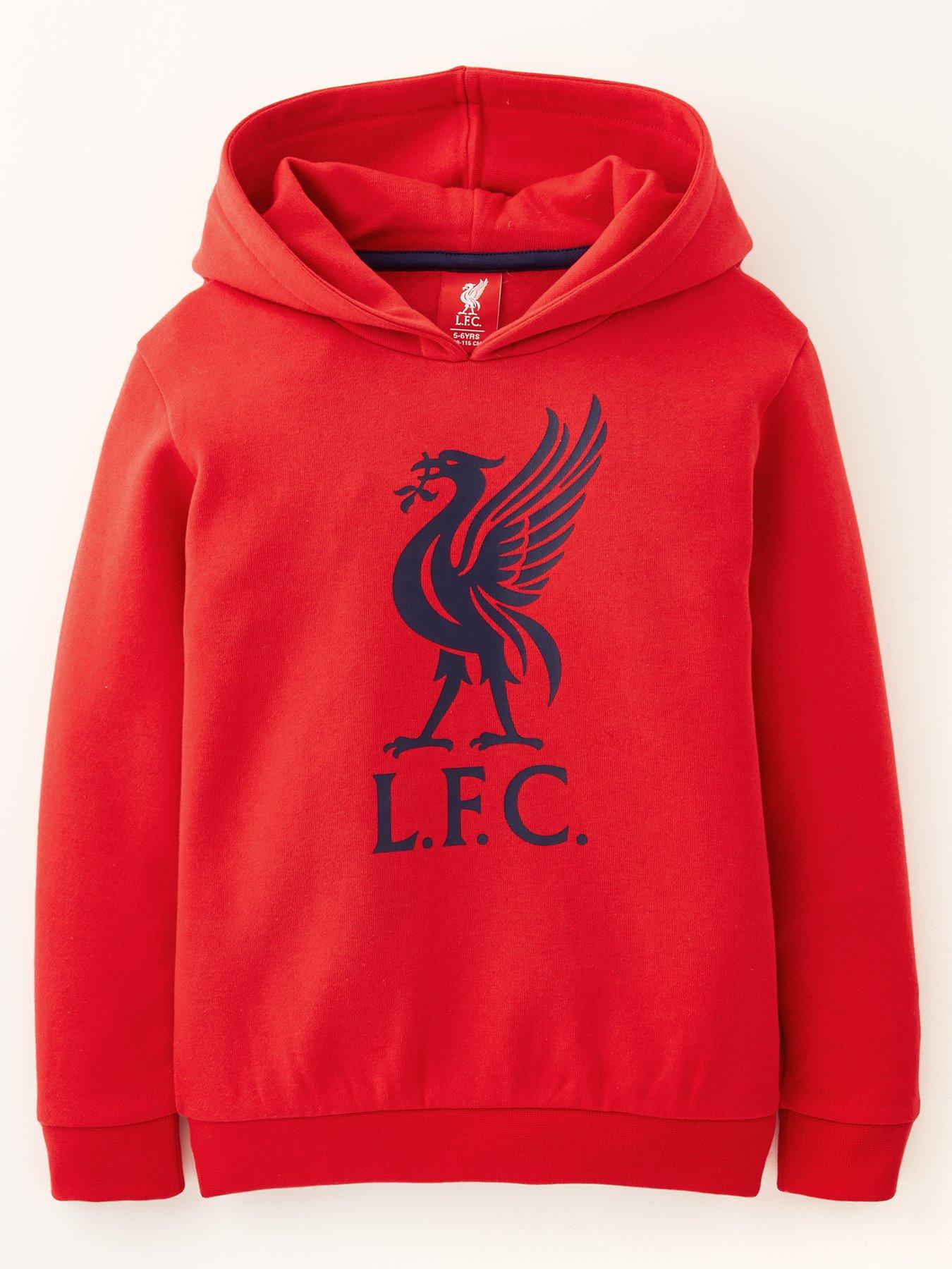 Liverpool FC Junior Liverbird Hoodie - Red