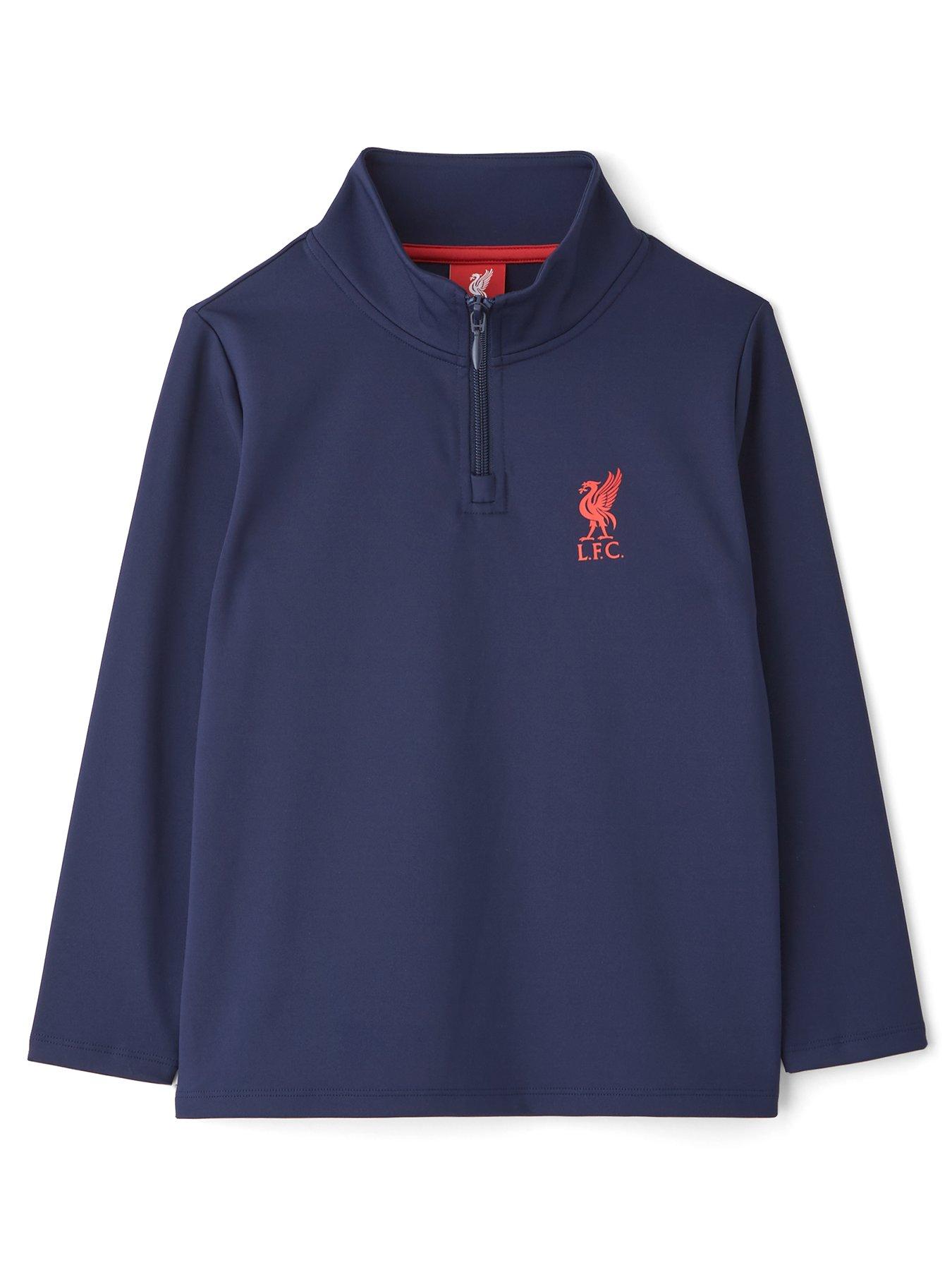Liverpool FC Liverpool FC Junior 1/4 Zip Top - Navy