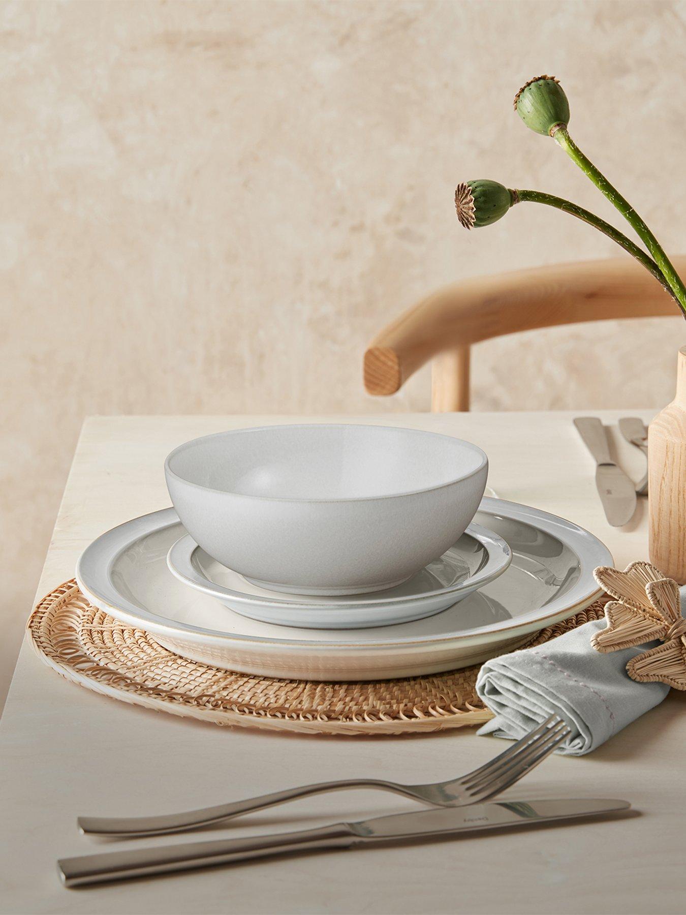 Image 1 of 7 of Denby Cotton White 12-Piece Tableware Set