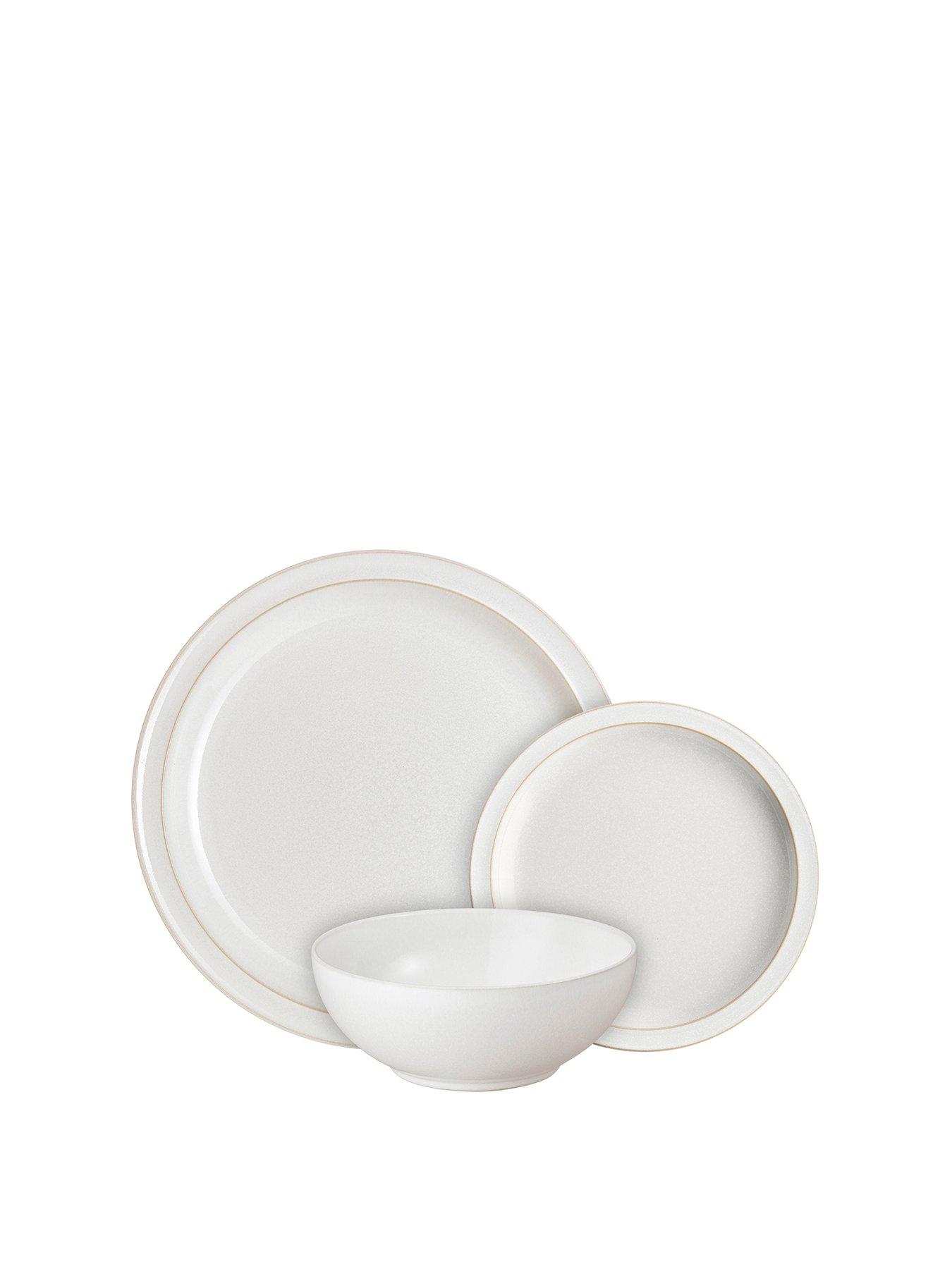 Image 2 of 7 of Denby Cotton White 12-Piece Tableware Set