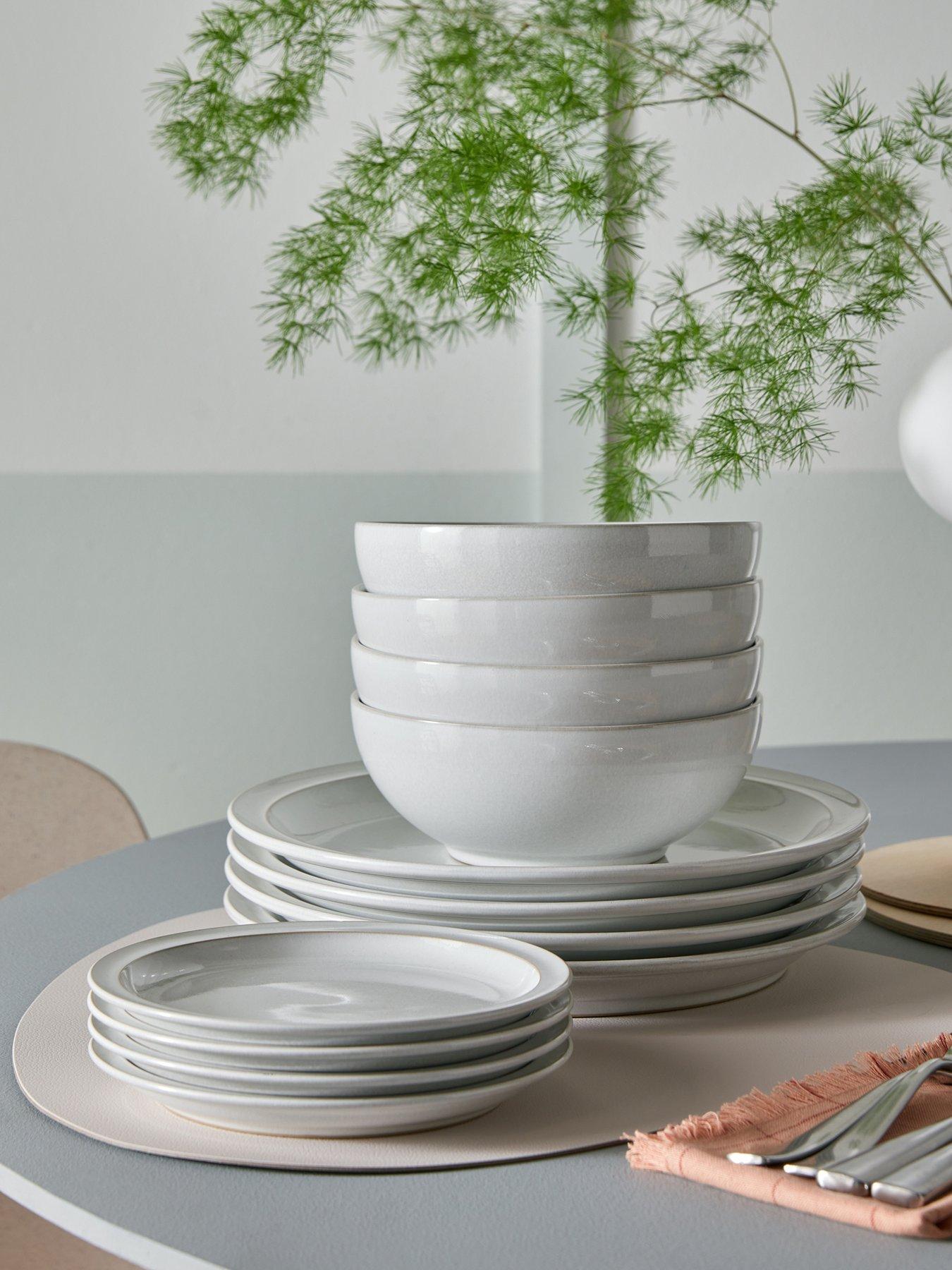 Image 6 of 7 of Denby Cotton White 12-Piece Tableware Set