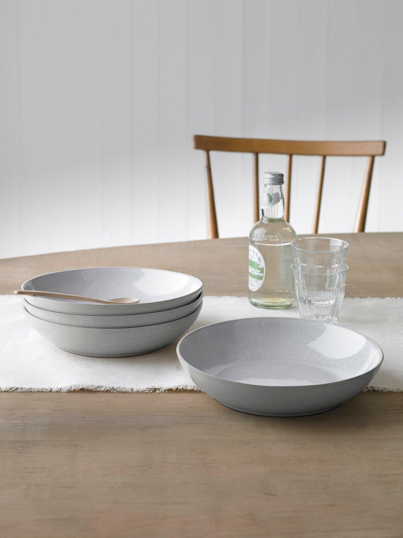 Image 4 of 5 of Denby Dove Grey Set of 4 Pasta Bowls