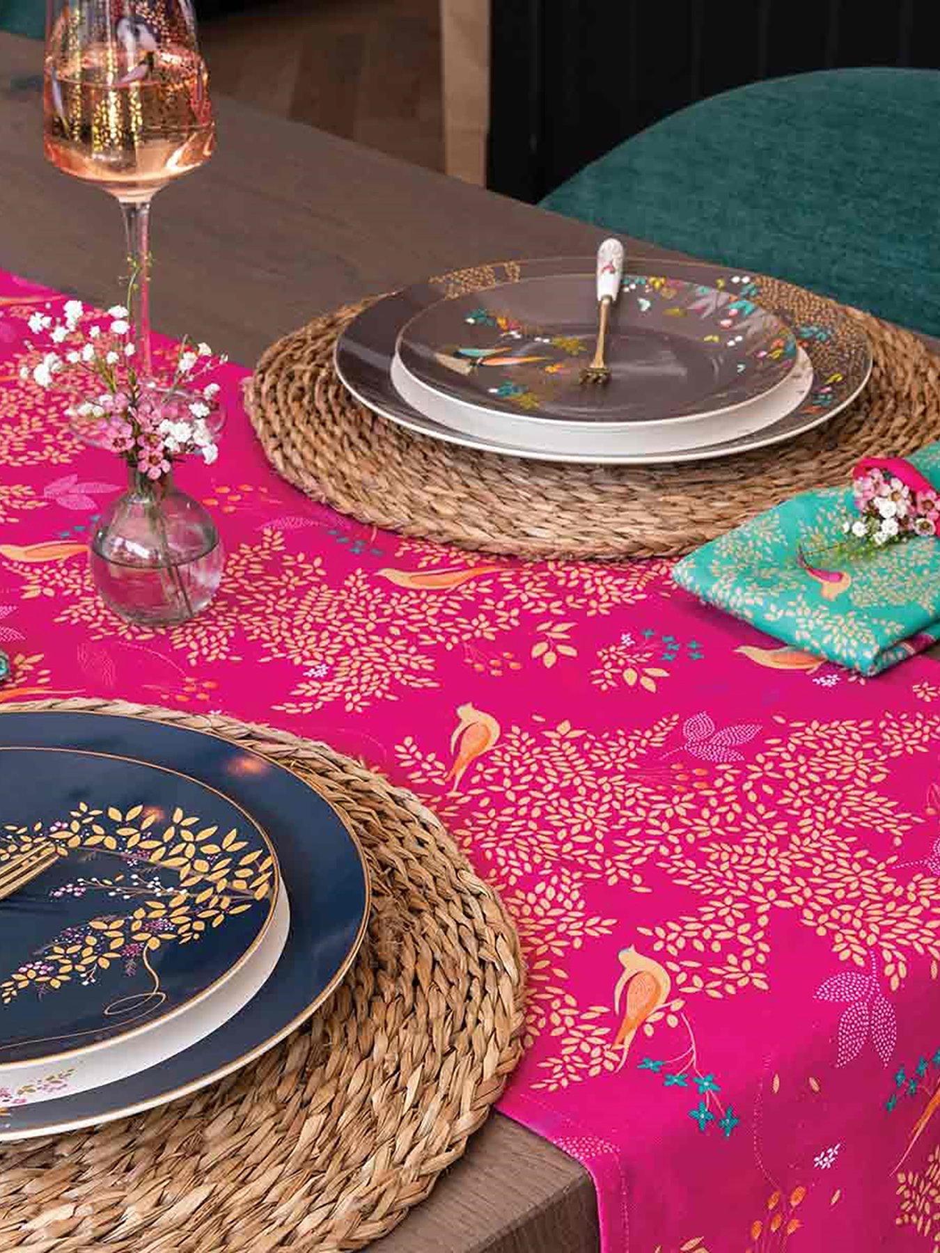 undefined Chelsea Cotton Table Runner - Pink